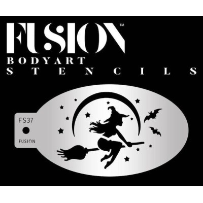 Fusion Stencils, Witch & Broomstick (FS37) Fusion Stencils, Witch & Broomstick (FS37)